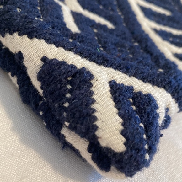 Brora tassel clutch wristlet pouch hand woven India - Picture 2 of 16